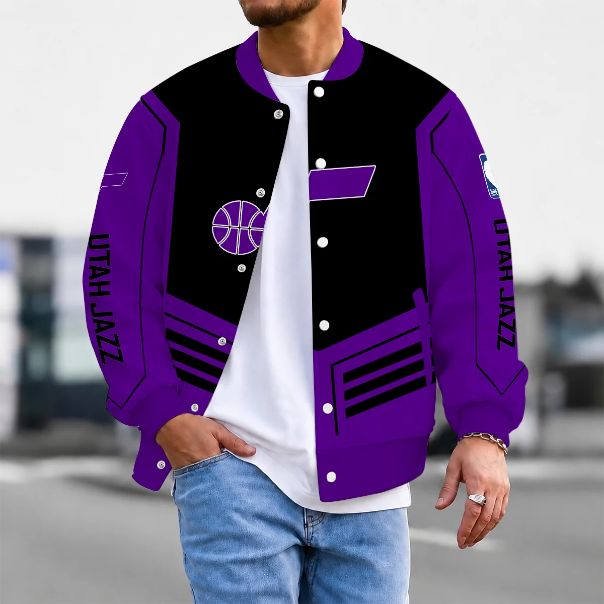 Limited Edition – Customized NBA Utah Jazz Baseball Jacket, Satin Varsity Jacket