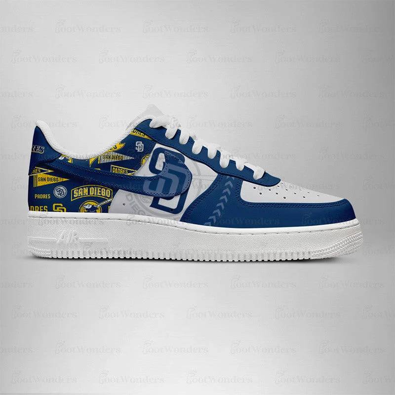 Limited Edition – Customized MLB San Diego Padres Air force 1 Shoes - Image 3