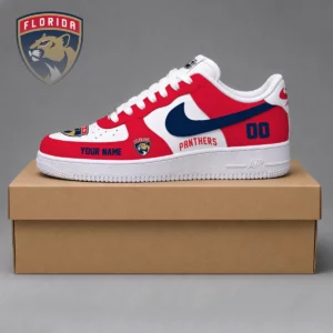 Limited Edition – Customized NHL Florida Panthers Af1 Shoes