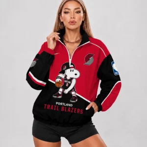 Limited Edition – Customized NBA Portland Trail Blazers V-Neck Zipper Sweatshirt Jacket