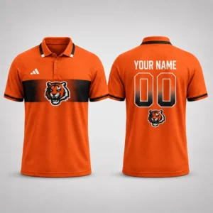 Limited Edition – Customized NFL Cincinnati Bengals Polo Shirt
