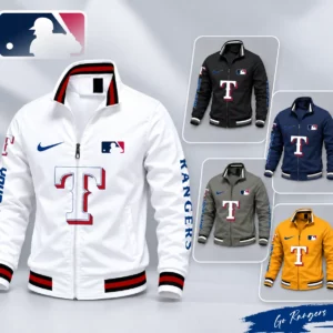 Limited Edition – Customized MLB Texas Rangers Multicolor Men’s Casual Jacket