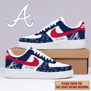 Limited Edition – Customized MLB Atlanta Braves Af1 Shoes