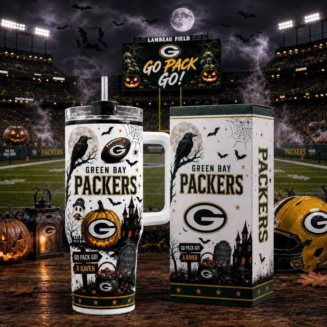 Limited Edition – Customized NFL Green Bay Packers Halloween 40Oz Tumbler