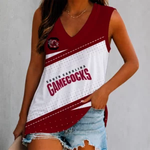 Limited Edition – Customized NCAA South Carolina Gamecocks Women’s V-Neck Tank Top