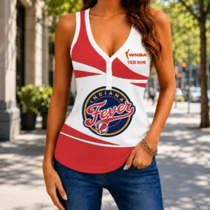 Limited Edition – New Customized WNBA Indiana Fever Women’s V-Neck Tank Top