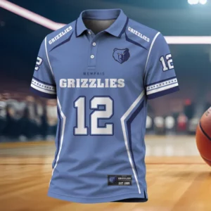 Limited Edition – Customized NBA Memphis Grizzlies Polo Shirt