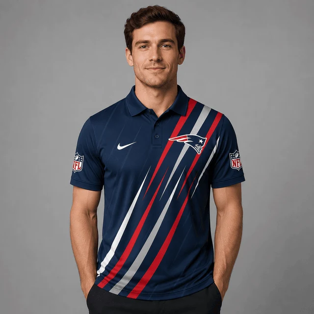 Limited Edition – Customized NFL New England Patriots Polo Shirt