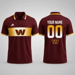 Limited Edition – Customized NFL Washington Commanders Polo Shirt