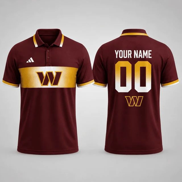 Limited Edition – Customized NFL Washington Commanders Polo Shirt