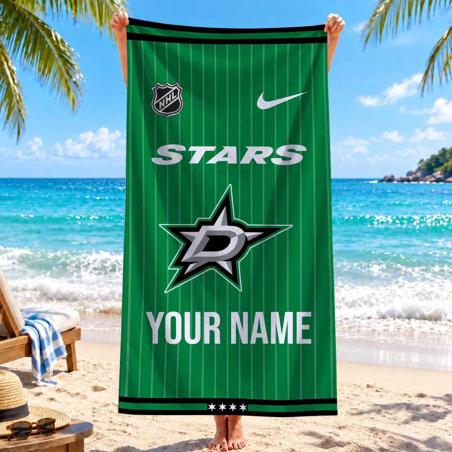 Limited Edition – Customized NHL Dallas Stars Beach Towel