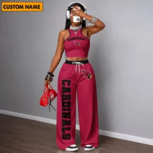 Limited Edition – Customized NFL Arizona Cardinals Women’s Crop Top & Long Pants Set