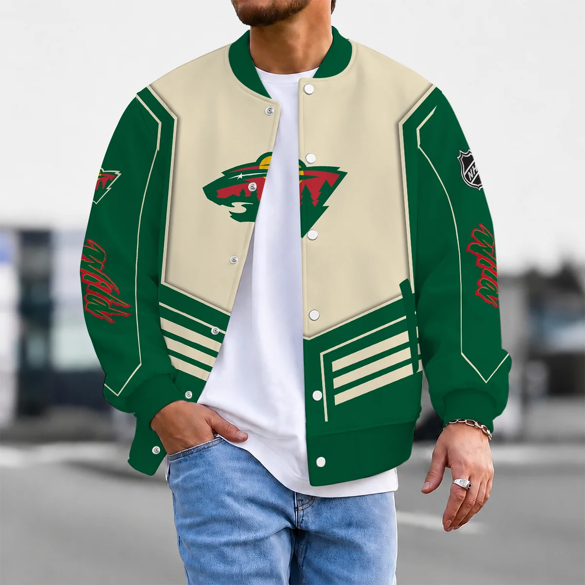 Limited Edition – Customized NHL Minnesota Wild Satin Varsity Jacket & Baseball Jacket