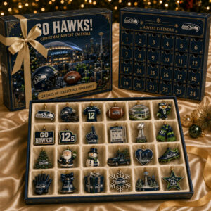 Seattle Seahawks Merch Go Hawks Christmas Advent Calendar Seahawks Christmas Gift