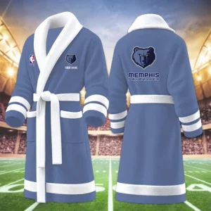 Limited Edition – Customized NBA Memphis Grizzlies Multicolor Fleece Bathrobe