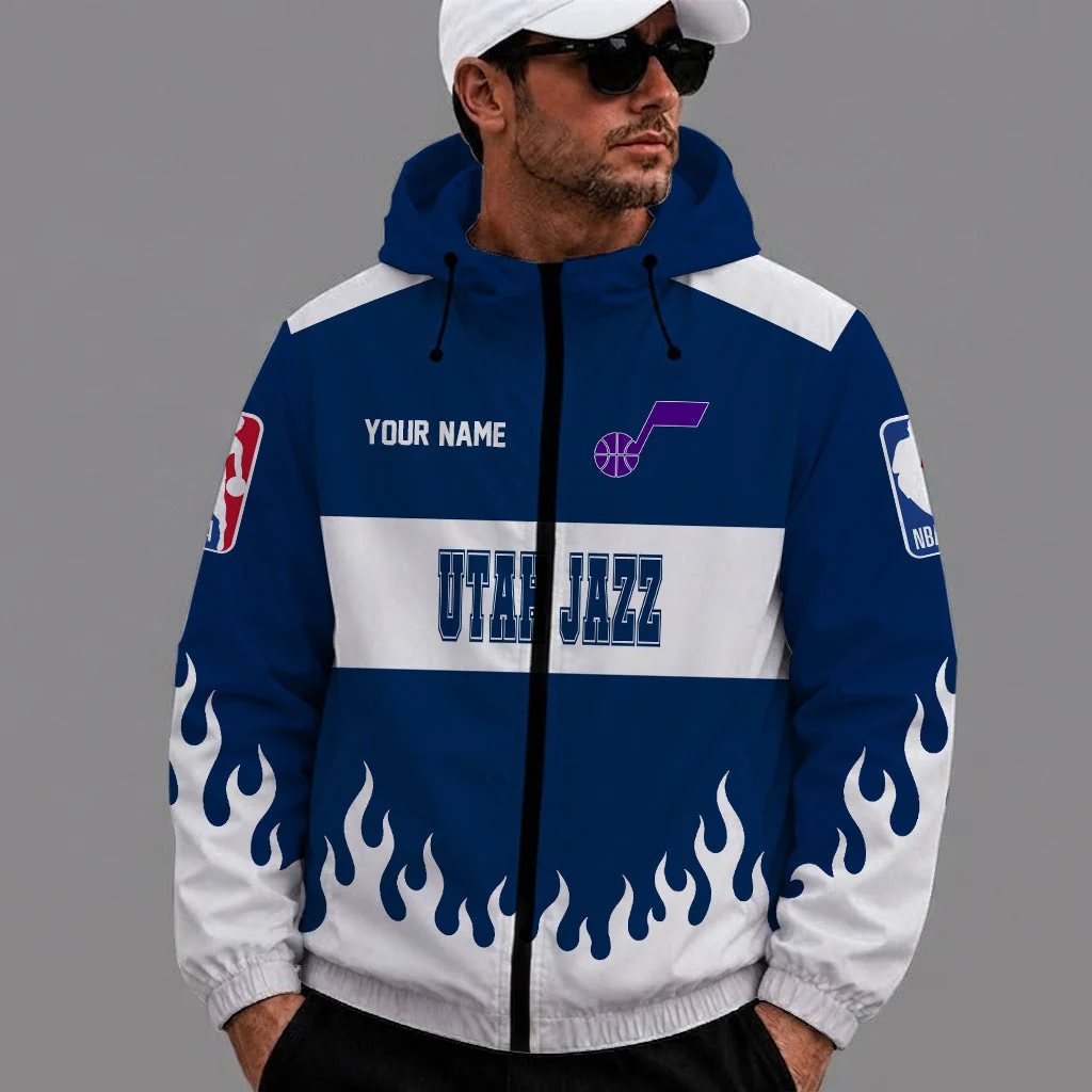 Limited Edition – Customized NBA Utah Jazz Windbreaker Jacket