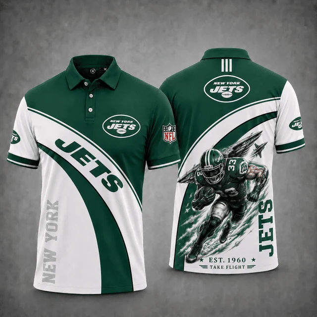 Limited Edition – Customized NFL New York Jets Polo Shirt