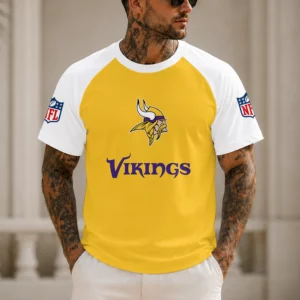 Limited Edition – Customized NFL Minnesota Vikings Raglan Tee