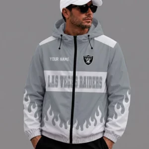 Limited Edition – Customized NFL Las Vegas Raiders Windbreaker Jacket