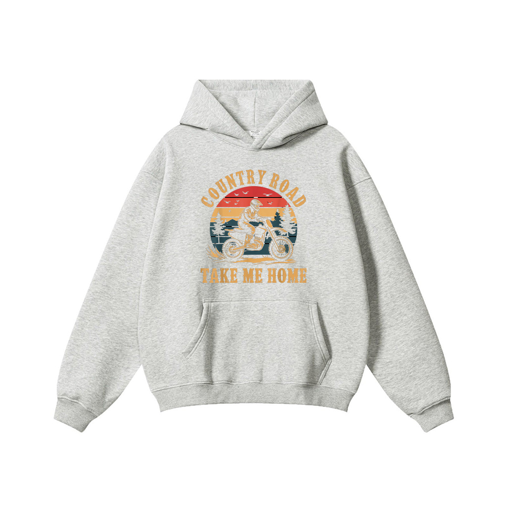 Country Road Take Me Home Dirt Bike Vintage Motocross Rider Hoodie - Image 5