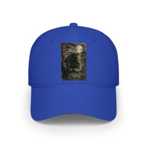 Cow Ninja Under The Full Moon Japanese Vintage Art Cap