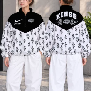 Limited Edition – Customized NHL Los Angeles Kings V-Neck Zipper Sweatshirt Jacket