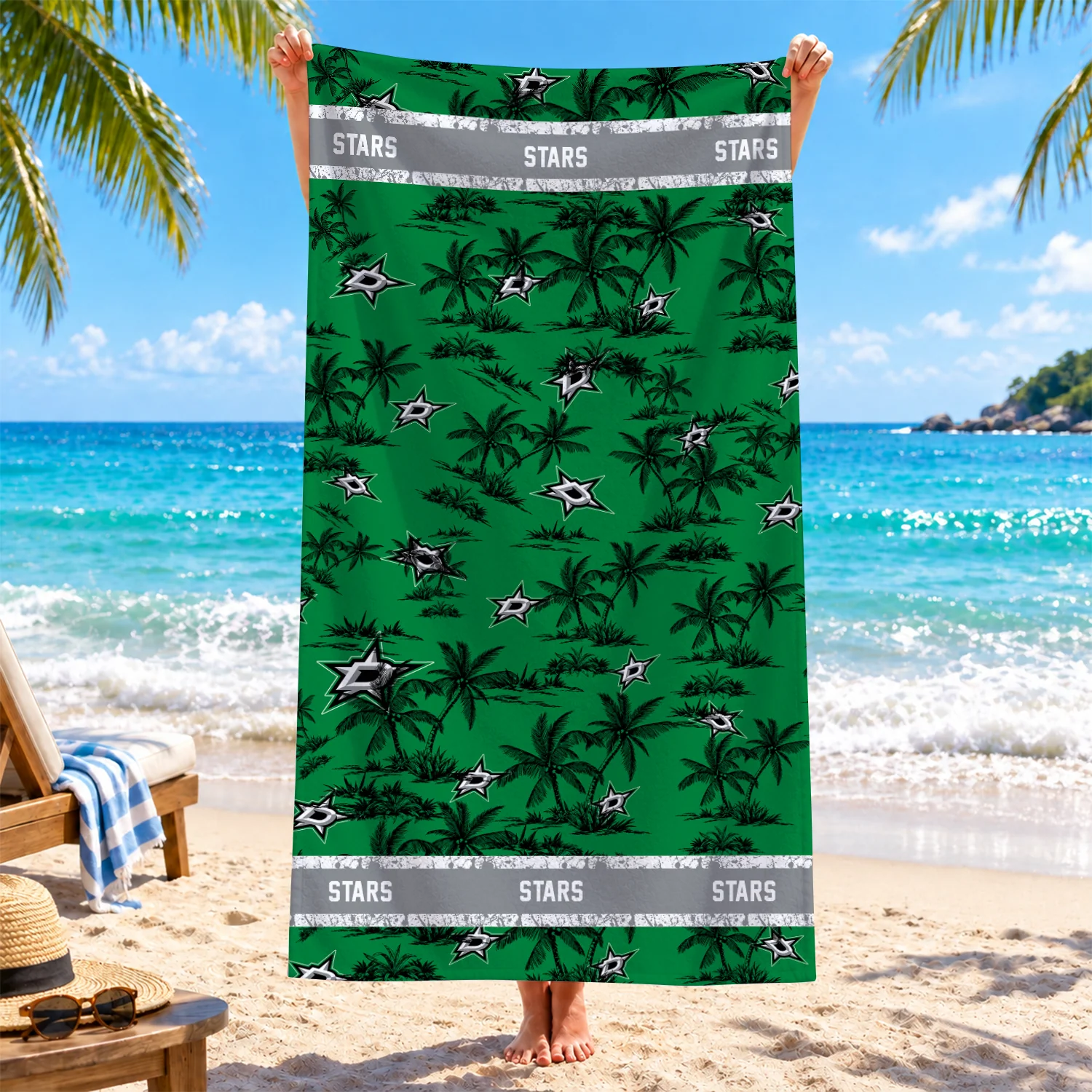 Limited Edition – Customized NHL Dallas Stars Beach Towel
