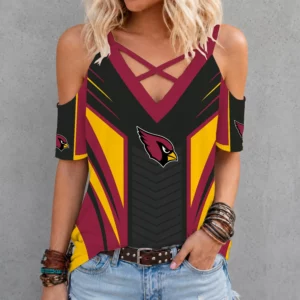 Limited Edition – Customized NFL Arizona Cardinals Cross V-Neck Top