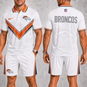 Limited Edition – Customized NFL Denver Broncos Polo Shirt & Short Pants