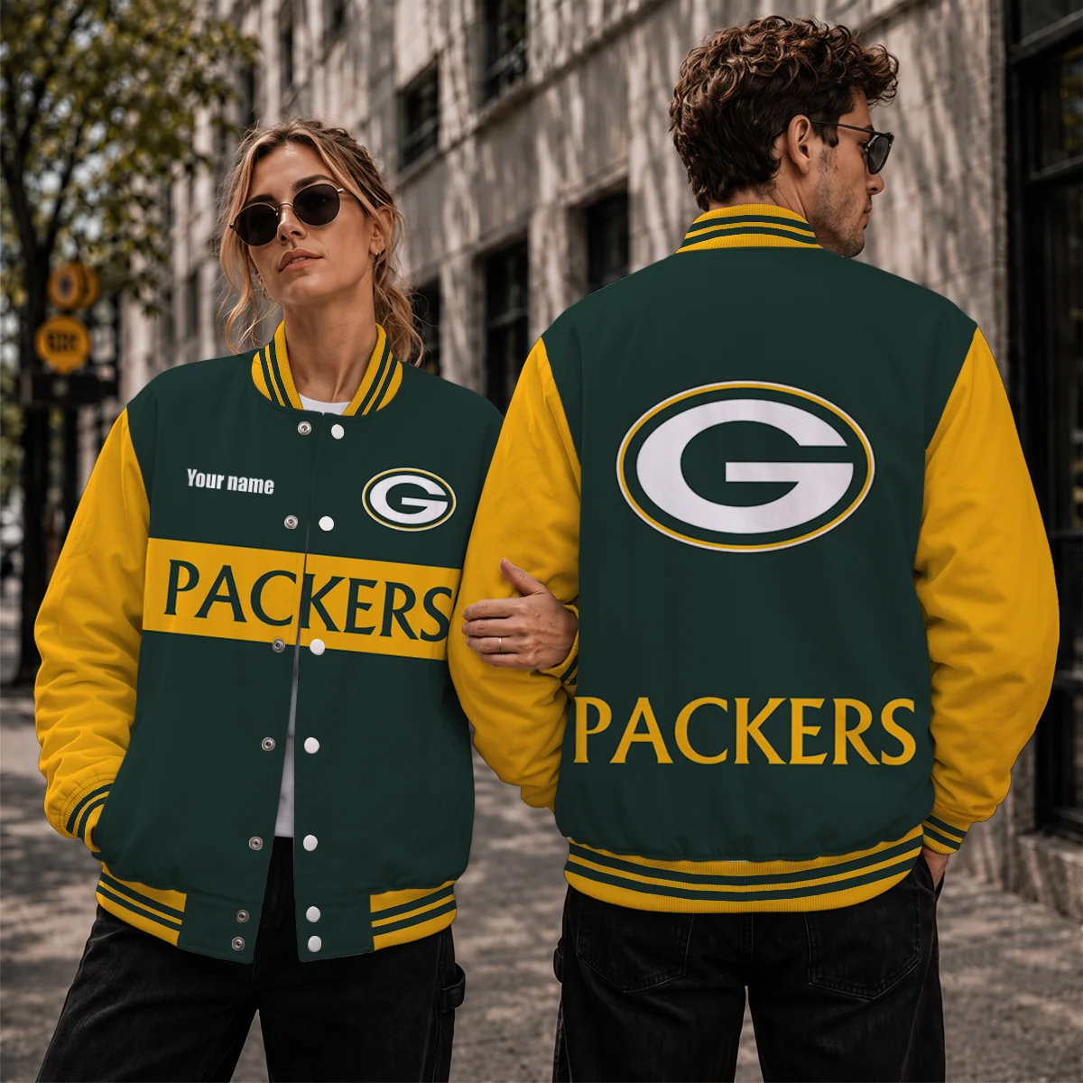 Limited Edition – Customized NFL Green Bay Packers Satin Varsity & Baseball Jacket