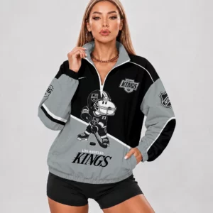 Limited Edition – Customized NHL Los Angeles Kings V-Neck Zipper Sweatshirt Jacket