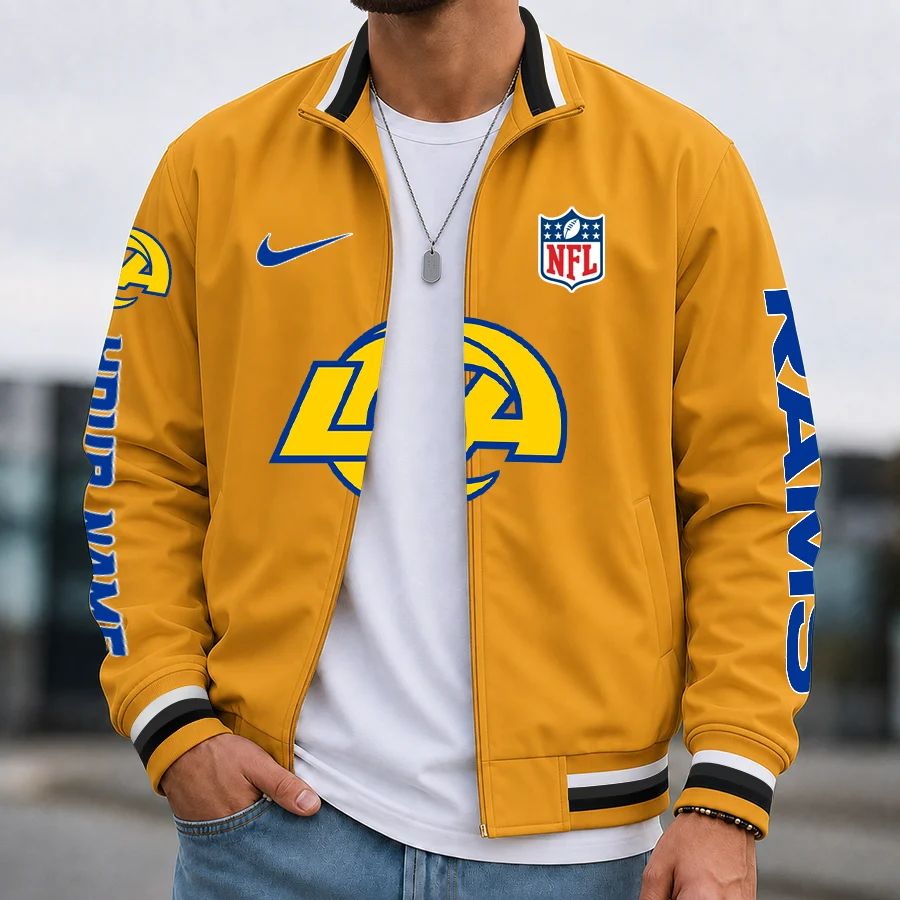 Limited Edition – Customized NFL Los Angeles Rams Men’s Casual Jacket - Image 2