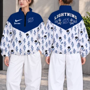 Limited Edition – Customized NHL Tampa Bay Lightning V-Neck Zipper Sweatshirt Jacket