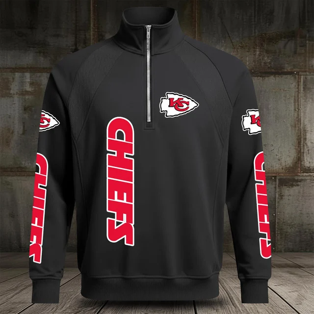 Limited Edition – Customized NFL Kansas City Chiefs Men’s Multicolor Quarter-Zip Pullover