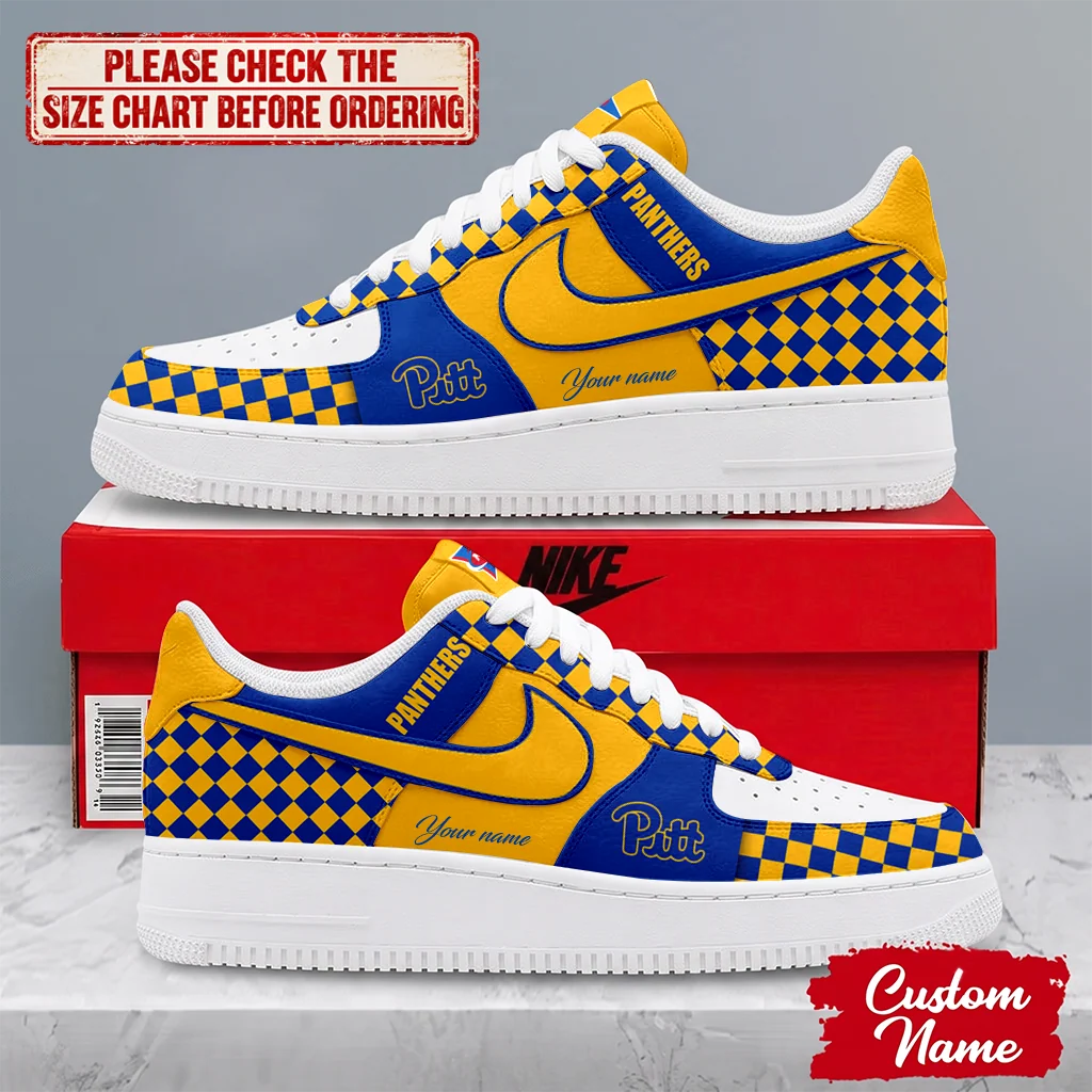 Limited Edition – Customized NCAA Pittsburgh Panthers Af1 Shoes