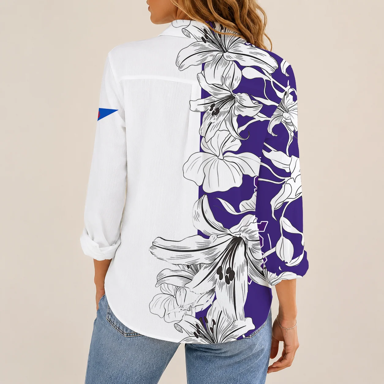 Limited Edition – Customized NCAA Tcu Horned Frogs Women Casual Shirt - Image 2