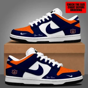 Limited Edition – Customized NCAA Auburn Tigers Dunk Low Shoes