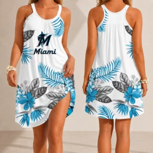 Limited Edition – Customized MLB Miami Marlins Camisole Dress