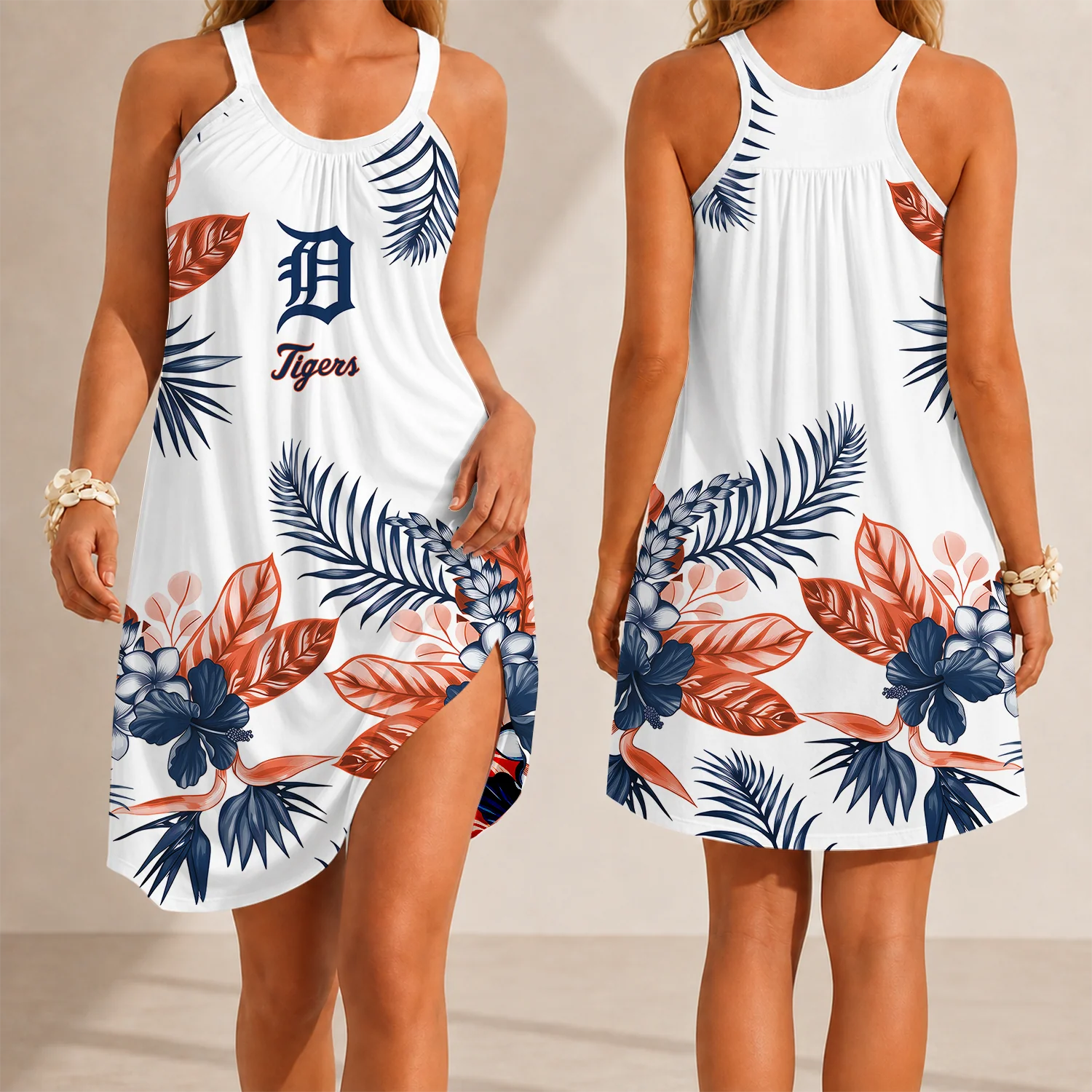 Limited Edition – Customized MLB Detroit Tigers Camisole Dress