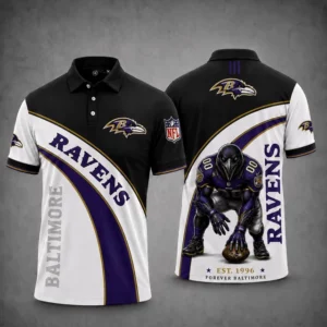 Limited Edition – Customized NFL Baltimore Ravens Polo Shirt