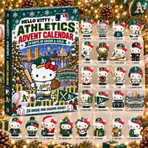 Oakland Athletics Kitty 2026 Christmas Advent Calendar Athletics Kitty Collab Gear Gifts