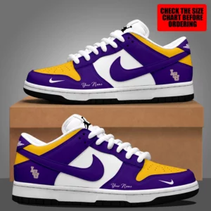 Limited Edition – Customized NCAA Lsu Tigers Dunk Low Shoes