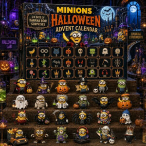 Minions Halloween Advent Calendar 2026 24 Day Halloween Countdown Gift For Bestie