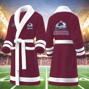 Limited Edition – Customized NHL Colorado Avalanche Multicolor Fleece Bathrobe