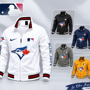 Limited Edition – Customized MLB Toronto Blue Jays Multicolor Men’s Casual Jacket