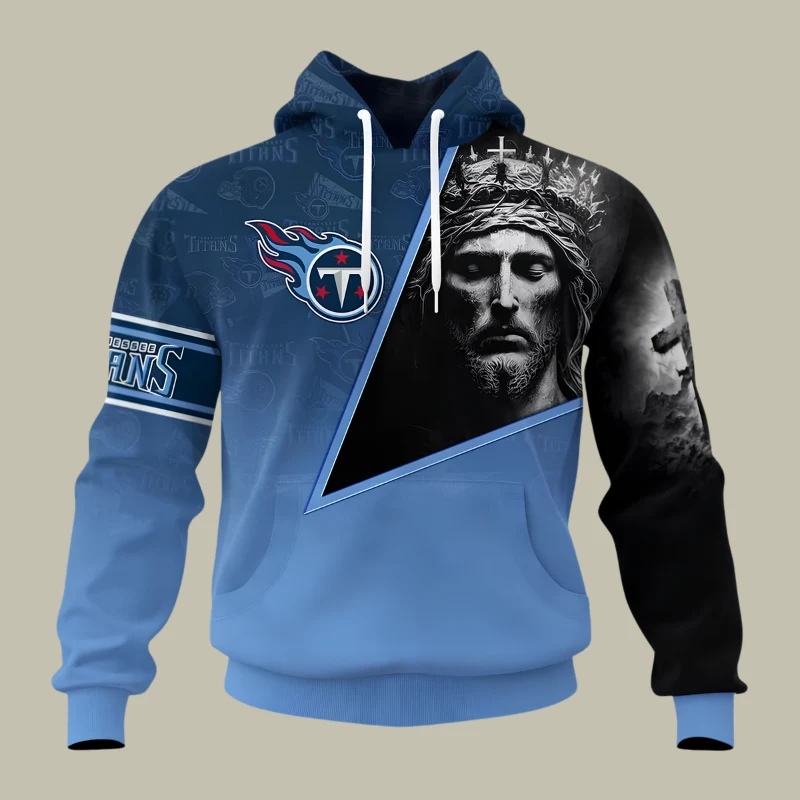 Limited Edition – Customized NFL Tennessee Titans God’s Blessing T-Shirt, Hoodie & Zip Hoodie - Image 2