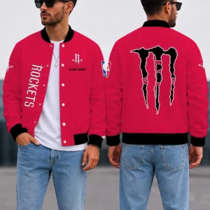 Limited Edition – Customized NBA Houston Rockets Baseball Jacket, Satin Varsity Jacket