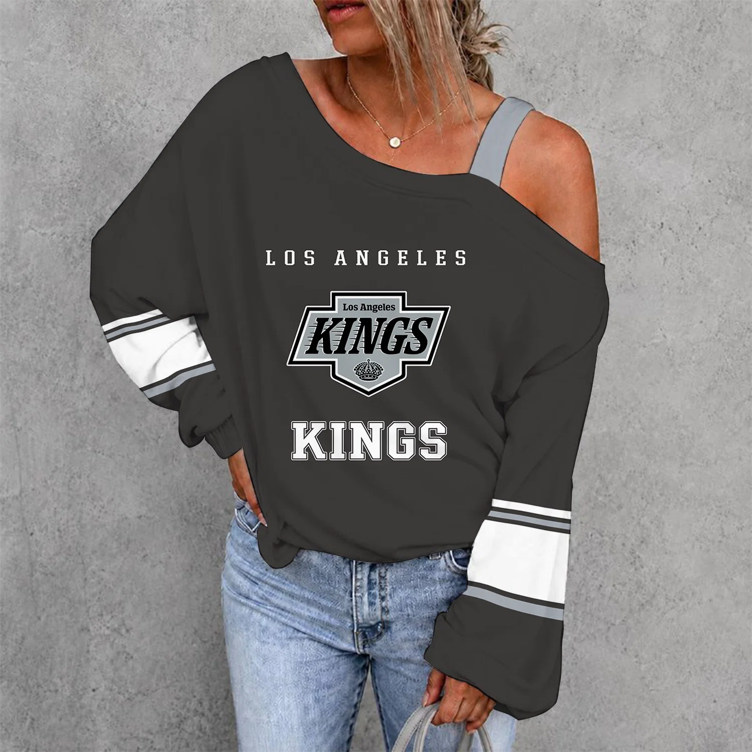 Limited Edition – Customized NHL Los Angeles Kings Drop Shoulder Sweatshirt