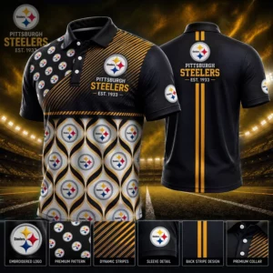 Limited Edition – Customized NFL Pittsburgh Steelers Polo Shirt