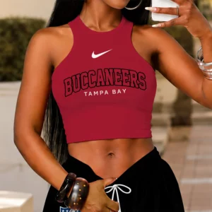 Limited Edition – Customized NFL Tampa Bay Buccaneers Women’s Crop Top & Long Pants Set